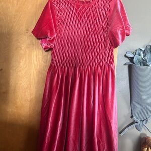 Elegant Red Midi Dress